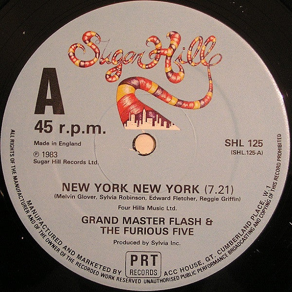 Grandmaster Flash & The Furious Five : New York New York (12")