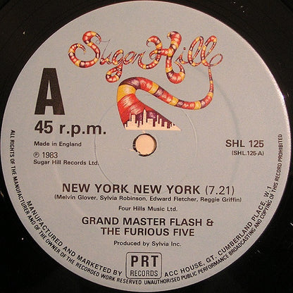 Grandmaster Flash & The Furious Five : New York New York (12")