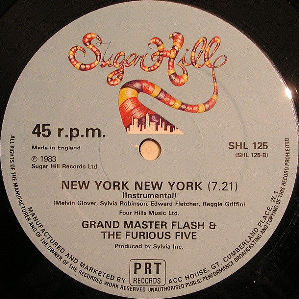 Grandmaster Flash & The Furious Five : New York New York (12")
