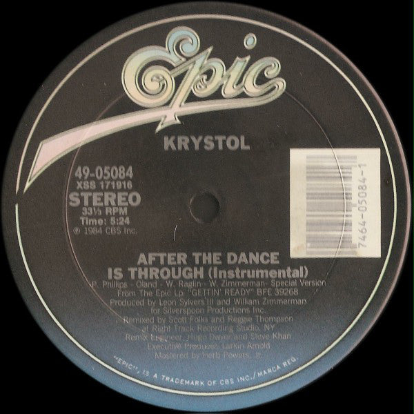 Krystol : After The Dance Is Through (12")