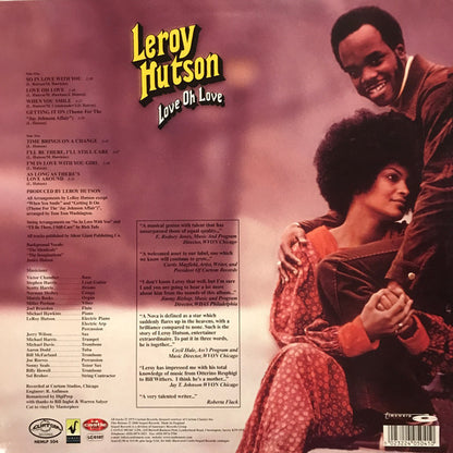 Leroy Hutson : Love Oh Love (LP, Album, RE)