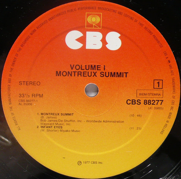 Various : Montreux Summit Volume 1 (2xLP, Album)