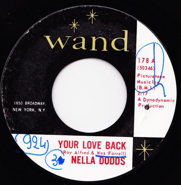 Nella Dodds : Your Love Back / P's And Q's (7", Single)