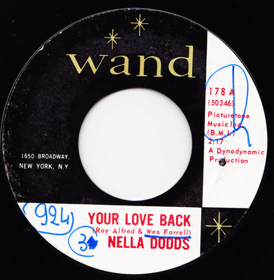 Nella Dodds : Your Love Back / P's And Q's (7", Single)
