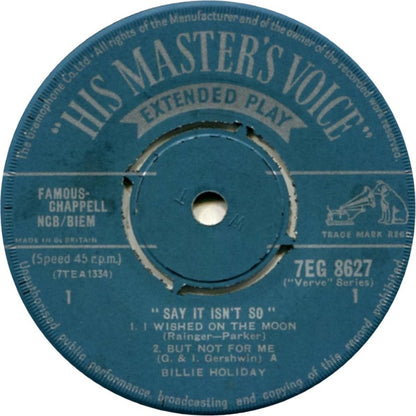 Billie Holiday : Say It Isn't So (7", EP)