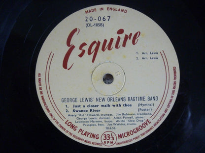 George Lewis' Ragtime Band : Volume One (10", Mono)