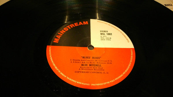 Blue Mitchell : Blues' Blues (LP, Album, Gat)