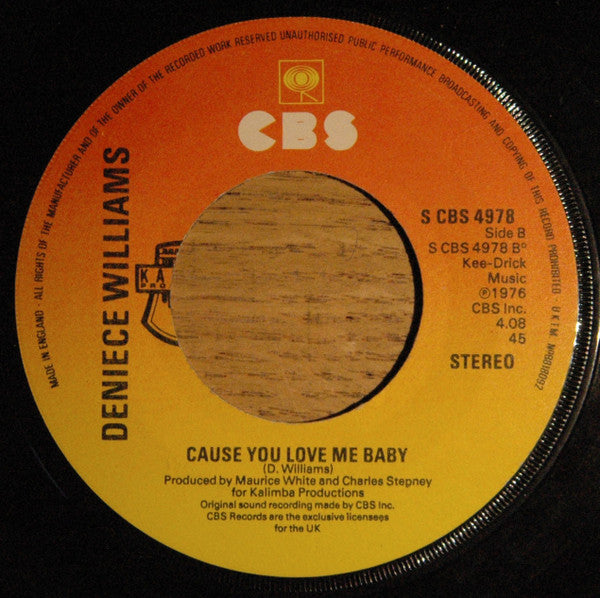 Deniece Williams : Free  (7", Single, Lar)