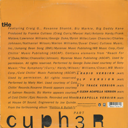 Frankie Cutlass : The Cypher: Part 3 (12", Single)