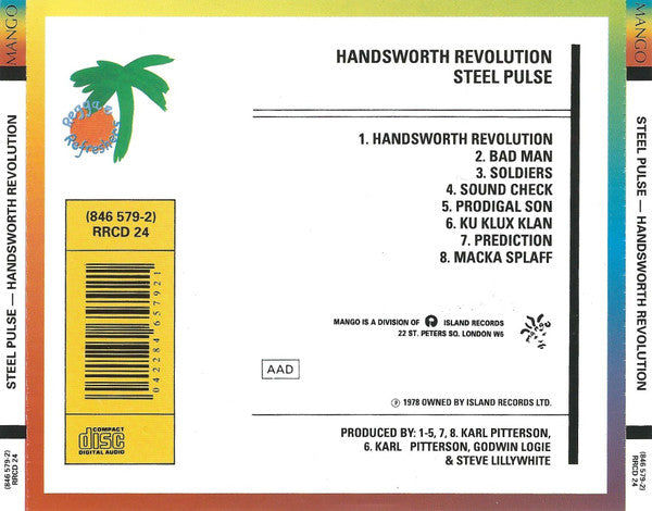Steel Pulse : Handsworth Revolution (CD, Album, RE, PMD)