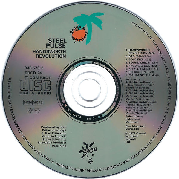 Steel Pulse : Handsworth Revolution (CD, Album, RE, PMD)