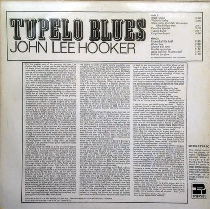 John Lee Hooker : Tupelo Blues (LP, Album, RE)