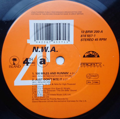 N.W.A* : 100 Miles And Runnin' (12", EP)