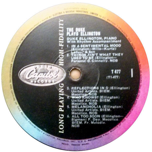 Duke Ellington : The Duke Plays Ellington (LP, Album, Mono)