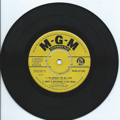 Billy Eckstine and Sarah Vaughan : Billy And Sarah (7", EP)