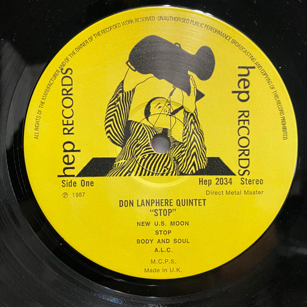 Don Lanphere Quintet Featuring Jon Pugh (2) And Marc Seales : STOP (LP, Album)