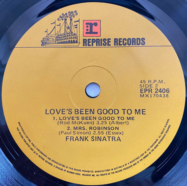 Frank Sinatra : Love's Been Good To Me (7", EP)