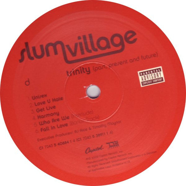 Slum Village : Trinity (Past, Present And Future) (2xLP, Album)