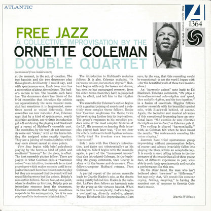The Ornette Coleman Double Quartet : Free Jazz (A Collective Improvisation) (LP, Album, RE, Gat)