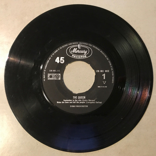Dinah Washington : The Queen (7", EP)