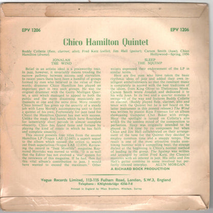 The Chico Hamilton Quintet : Pacific Jazz (7", EP)