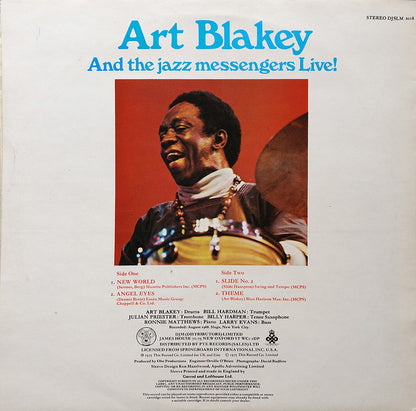 Art Blakey And The "Jazz Messengers"* : Art Blakey & The Jazz Messengers Live!  (LP, Album)
