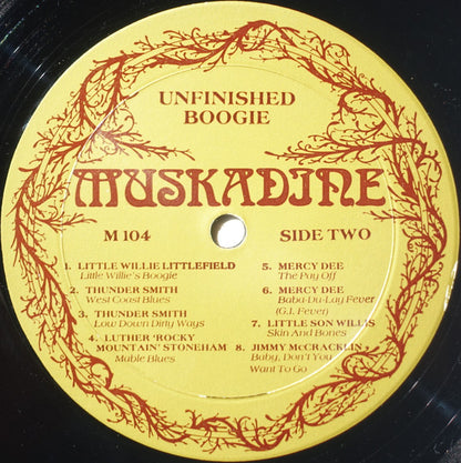 Various : Unfinished Boogie (Western Blues Piano 1946-1952) (LP, Comp)