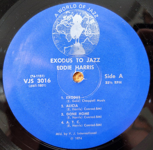 Eddie Harris : Exodus To Jazz (LP, Album, RE)