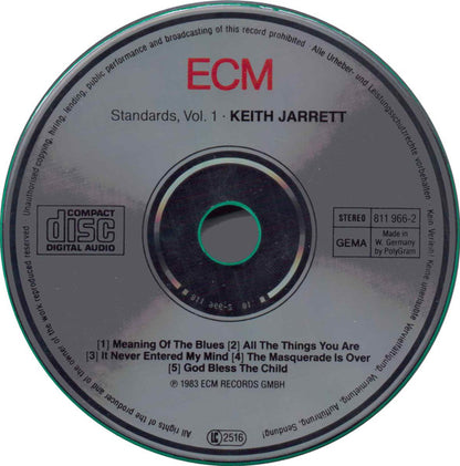 Keith Jarrett, Gary Peacock, Jack DeJohnette : Standards, Vol. 1 (CD, Album, RE)