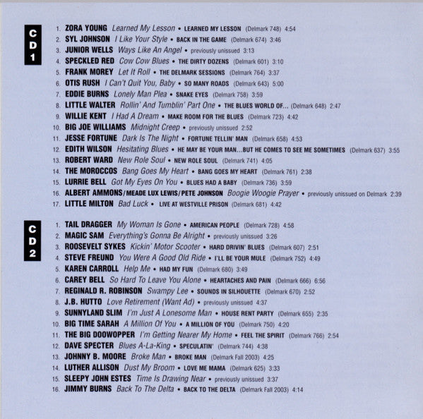 Various : Delmark Records 50 Years Of Jazz And Blues - Blues (2xCD, Comp)