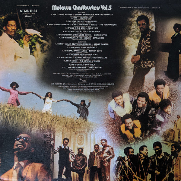 Various : Motown Chartbusters Vol.5 (LP, Comp)