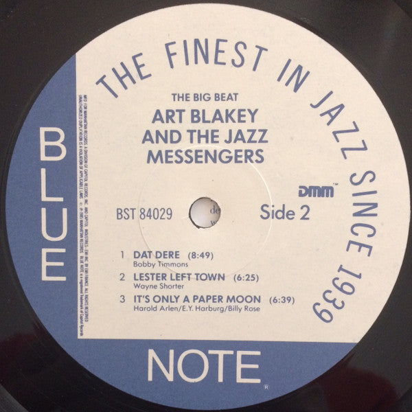 Art Blakey & The Jazz Messengers : The Big Beat (LP, Album, RE, RM, DMM)