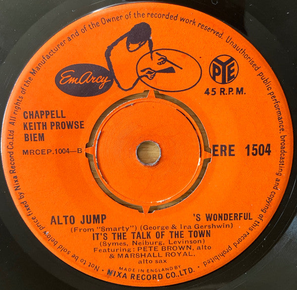 Pete Brown (2), Marshall Royal : Alto Jump (7", EP)
