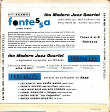 The Modern Jazz Quartet : Fontessa (7", EP)