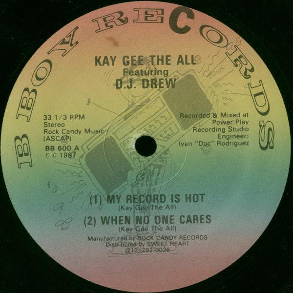 Kay Gee The All Featuring D.J. Drew* : My Record Is Hot (12")