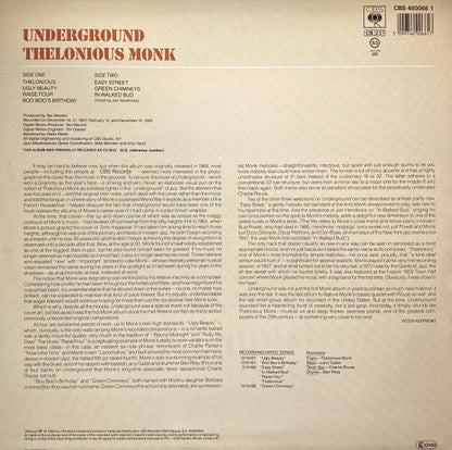 Thelonious Monk : Underground (LP, Album, RE, RM)