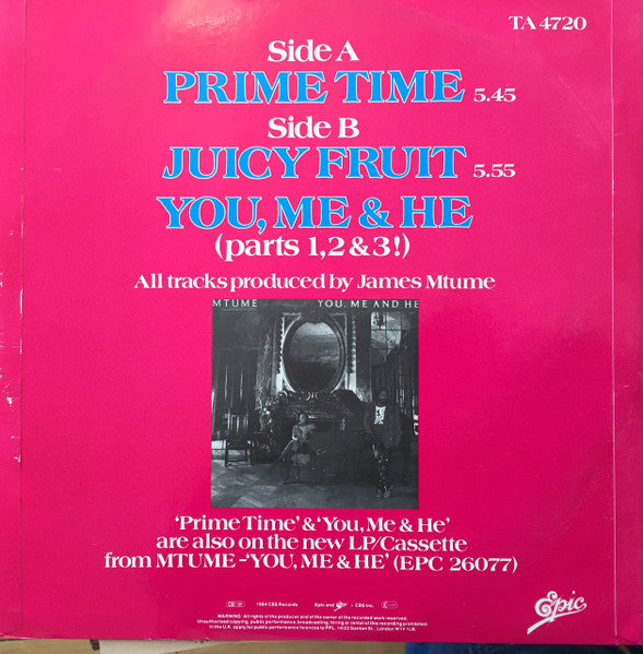 Mtume : Prime Time (12")