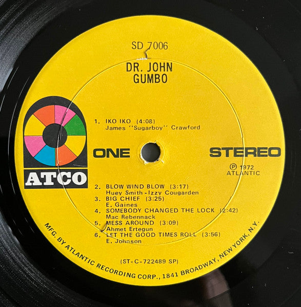 Dr. John : Dr. John's Gumbo (LP, Album, SP )