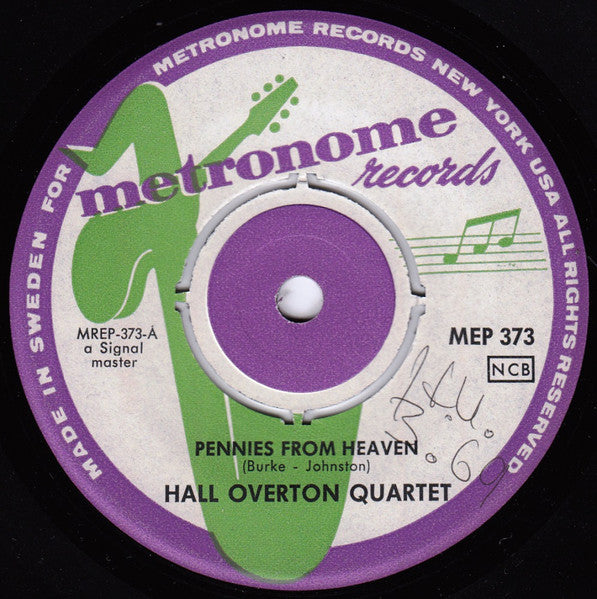 Phil Woods, The Hall Overton Quartet : Pennies From Heaven (7", EP)