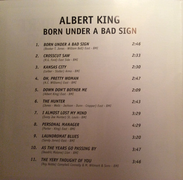 Albert King : Born Under A Bad Sign (CD, Album, RE, RM, 24 )