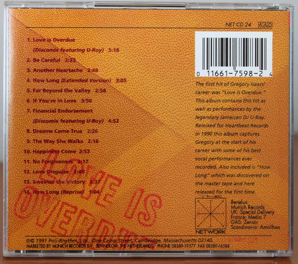 Gregory Isaacs : Love Is Overdue (CD, Comp)