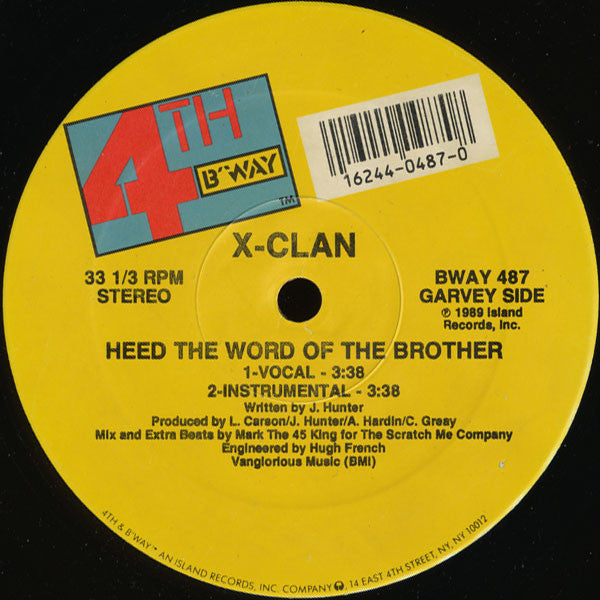 X-Clan : Heed The Word Of The Brother / Raise The Flag (12")