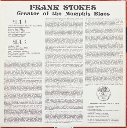 Frank Stokes : Creator Of The Memphis Blues (LP, Comp, Red)