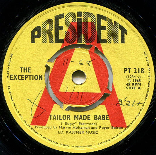 The Exception : Tailor Made Babe (7", Promo)