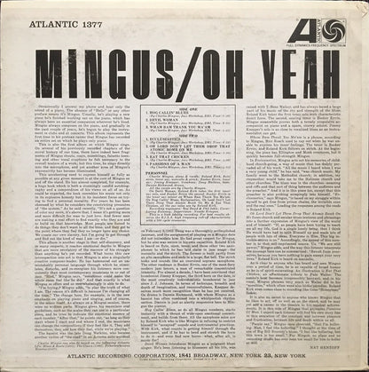 Charles Mingus : Oh Yeah (LP, Album, Mono, RP)