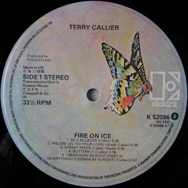 Terry Callier : Fire On Ice (LP, Album)
