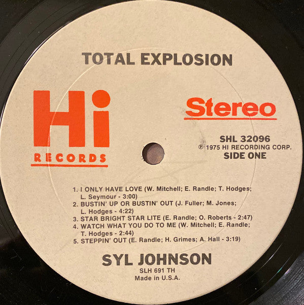Syl Johnson : Total Explosion (LP, Album, TH )