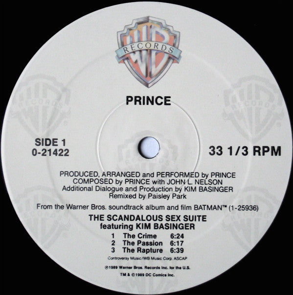 Prince : The Scandalous Sex Suite (12", Maxi)