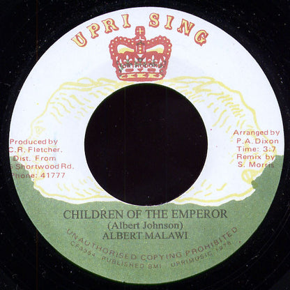 Albert Malawi : Children Of The Emperor (7", RE, Unofficial)