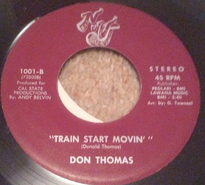 Don Thomas : Come On Train (7", Single, RP, Unofficial)